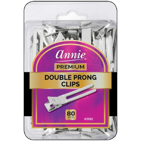 Annie: 80 Double Prong Clips #3192 Annie: 80 Double Prong Clips #3192