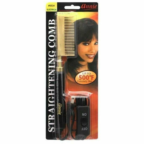 Annie: Electric Straightening Comb - Wide Teeth #5534 Annie: Electric Straightening Comb - Wide Teeth #5534