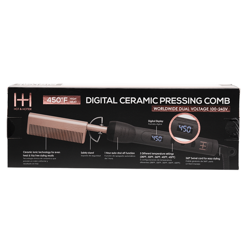 Hot & Hotter Digital Ceramic Pressing Hot Comb