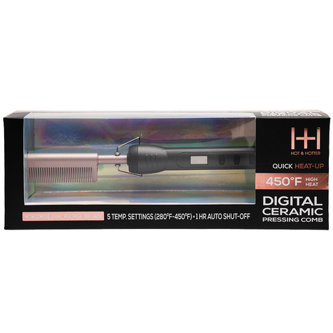 Hot & Hotter Digital Ceramic Pressing Hot Comb