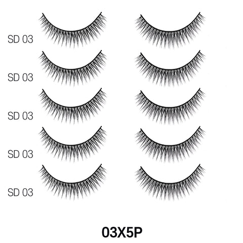3D FAUX MINK 5 PAIRS VALUE PACK