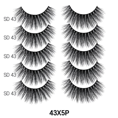3D FAUX MINK 5 PAIRS VALUE PACK