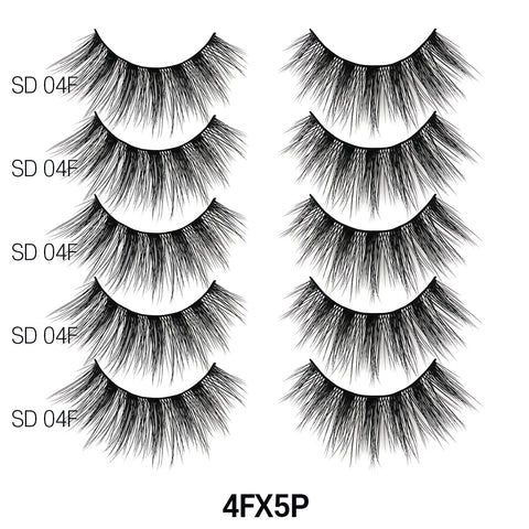 3D FAUX MINK 5 PAIRS VALUE PACK
