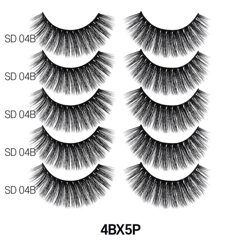 3D FAUX MINK 5 PAIRS VALUE PACK