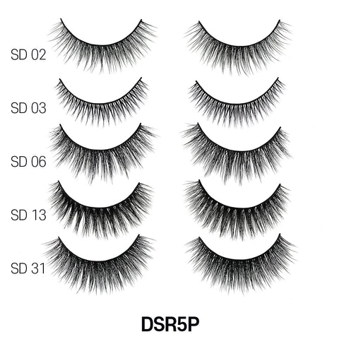 3D FAUX MINK 5 PAIRS VALUE PACK