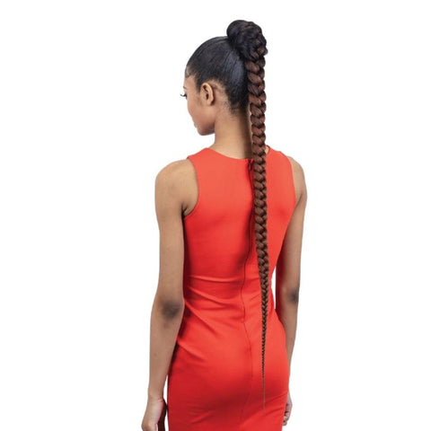 FreeTress Equal Drawstring Ponytail – Pre-stretched Braided Ponytail 38"