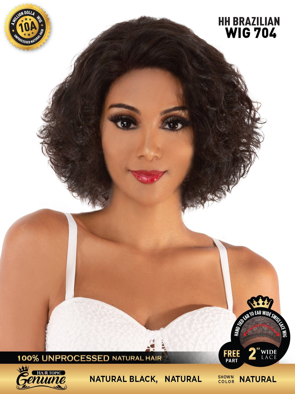 Hair Topic Genuine 10A HH Brazilian Wig 704