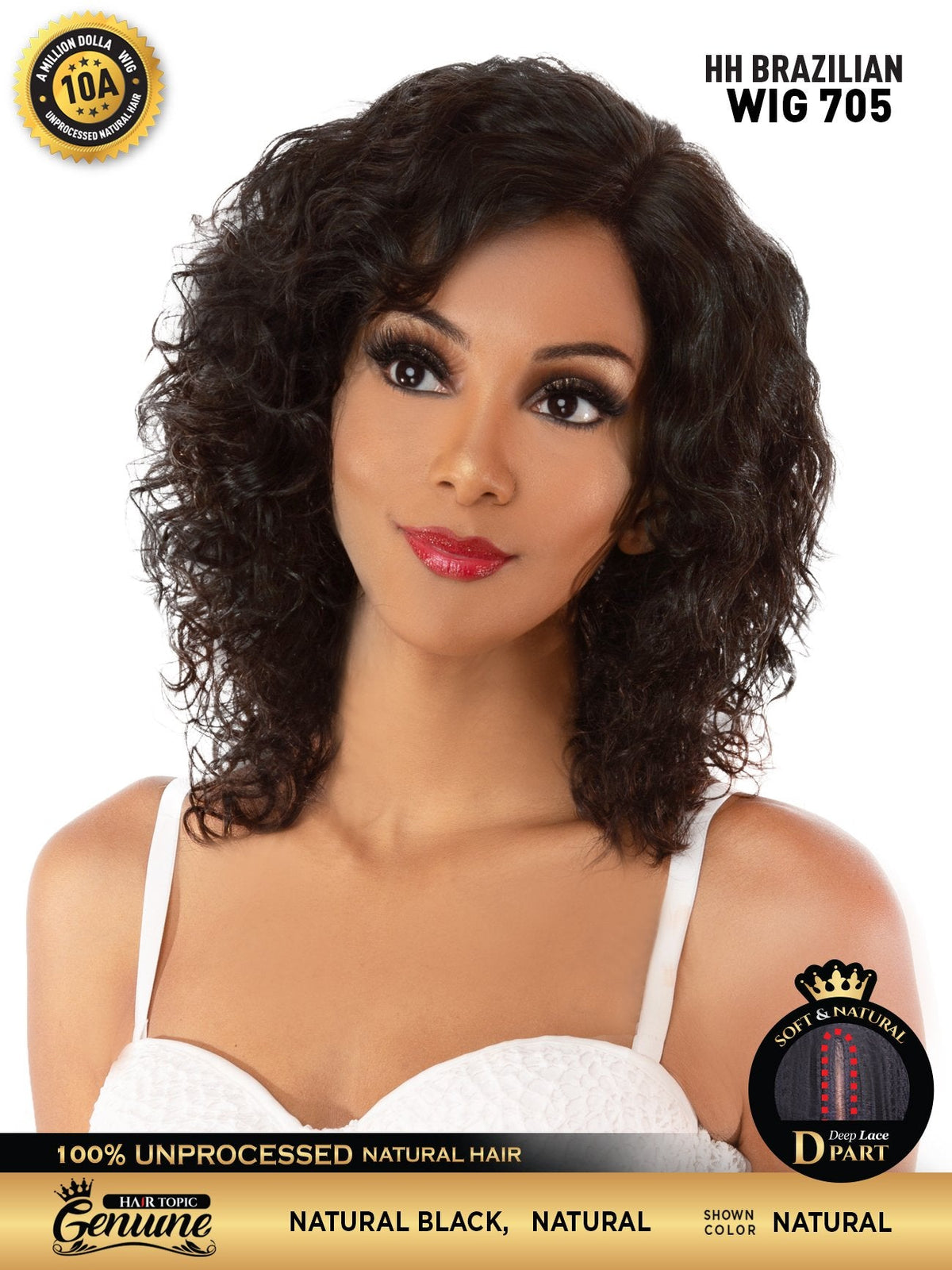 Hair Topic Genuine 10A HH Brazilian Wig 705