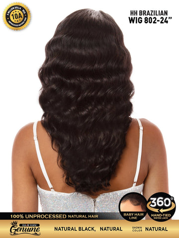Hair Topic Genuine 10A HH Brazilian Lace 360 Wig 802-24"
