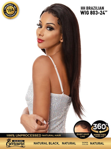 Hair Topic Genuine 10A HH Brazilian Lace 360 Wig 803-24"