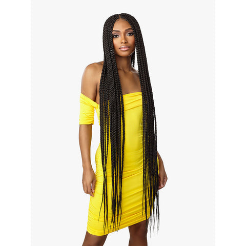 Sensationnel Cloud 9 4x4 HD Braided Lace Front Wig - BOX BRAID X-LARGE 50″