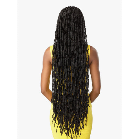Sensationnel Cloud 9 4x4 Braided Swiss Lace Synthetic Lace Front Wig - Distressed Locs 40"