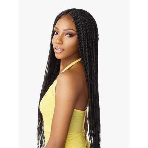 Sensationnel Cloud 9 100% Full Lace Hand-Tied Braided Synthetic Lace Wig - Box Braid 36"
