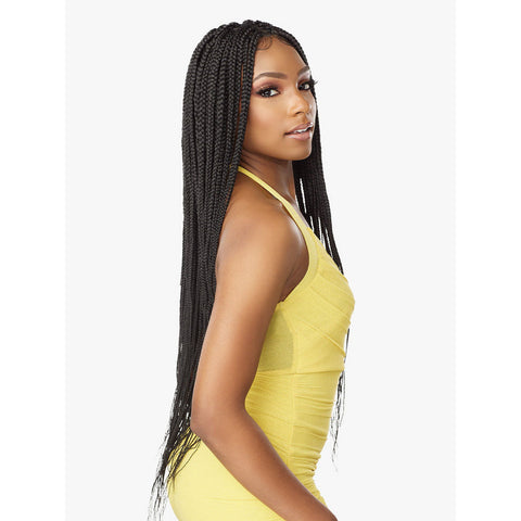 Sensationnel Cloud 9 100% Full Lace Hand-Tied Braided Synthetic Lace Wig - Box Braid 36"