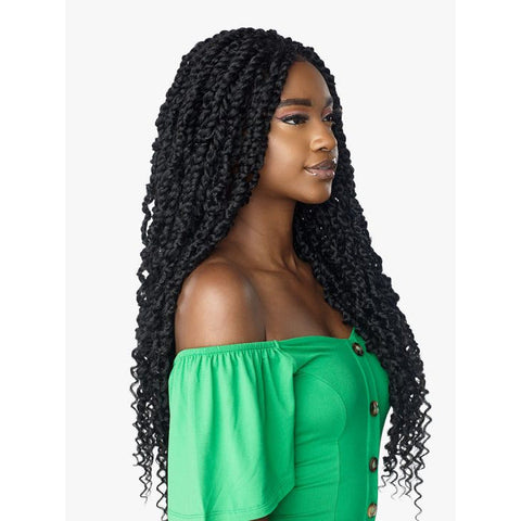 Sensationnel Cloud 9 4x4 Braided Synthetic Lace Front Wig - Passion Twist 28"