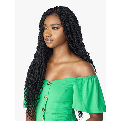Sensationnel Cloud 9 4x4 Braided Synthetic Lace Front Wig - Passion Twist 28"