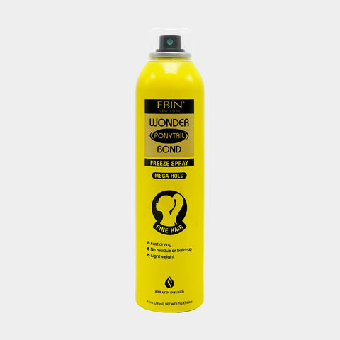 Wonder Ponytail Bond Freeze Spray Extra Mega Hold 8oz/ 245ml