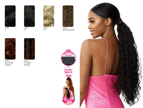 OUTRE PRETTY QUICK PONYTAIL DEEP WAVE 24"