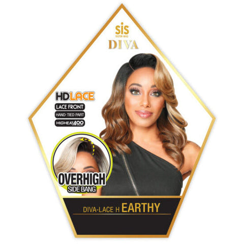 Zury Sis Diva Synthetic HD Lace Front Wig - Earthy