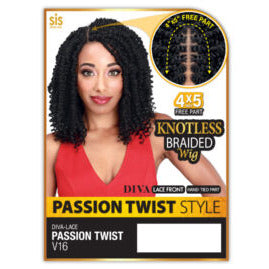 Zury Sis Synthetic Diva Lace Front Wig - Passion Twist V16