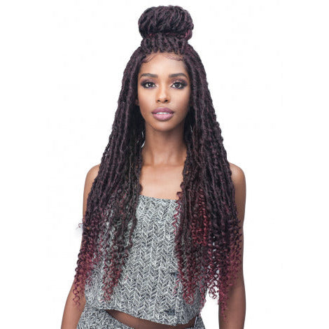 Bobbi Boss Natural Style Wig 4x4 Synthetic Lace Front Wig - MLF619 Nu Locs Curly Tips 30