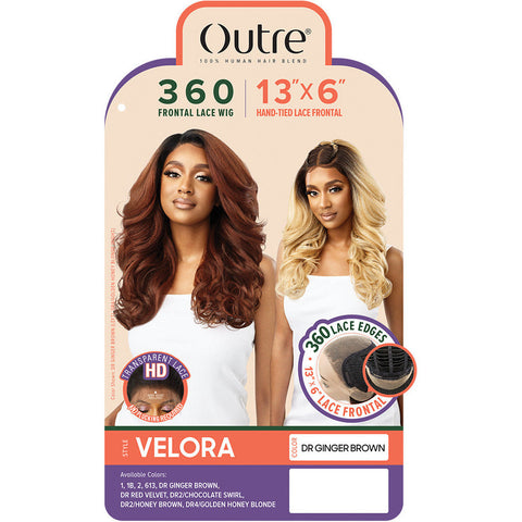 Outre 360 100% Human Hair Blend Lace Front Wig - Velora