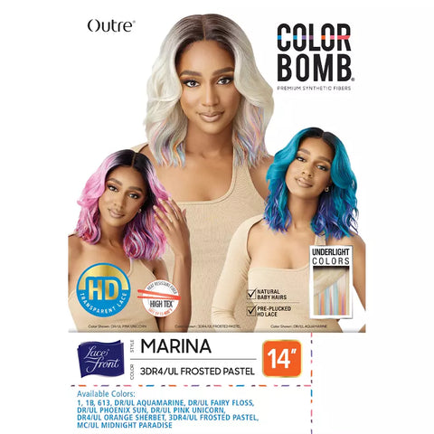 Outre Color Bomb Synthetic HD Lace Front Wig - Marina