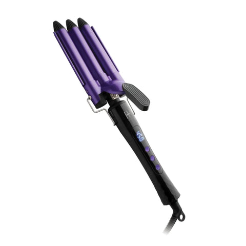 Hot & Hotter Digital Ceramic 3 Barrel Waver 3/4 Inch