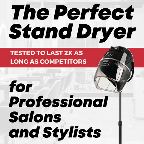 Hot & Hotter Turbo 3000 Professional Salon Stand Hood Hair Dryer