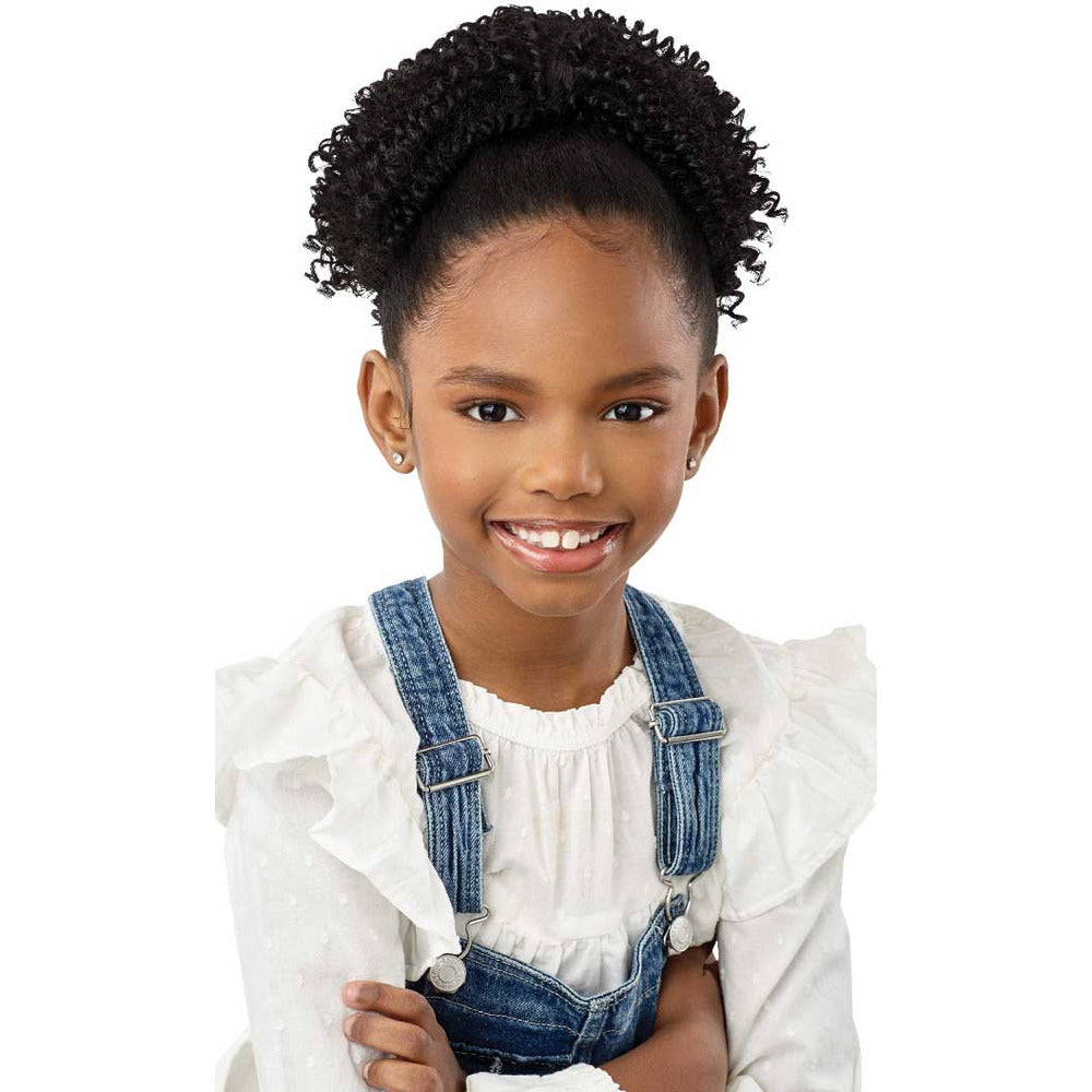Outre Lil Looks Synthetic Drawstring Ponytail - Springy Coils 8"