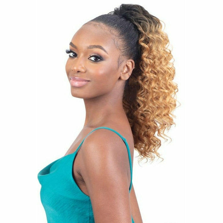 Model Model Gardenia Mastermix Drawstring Ponytail - Deep Curl 16"