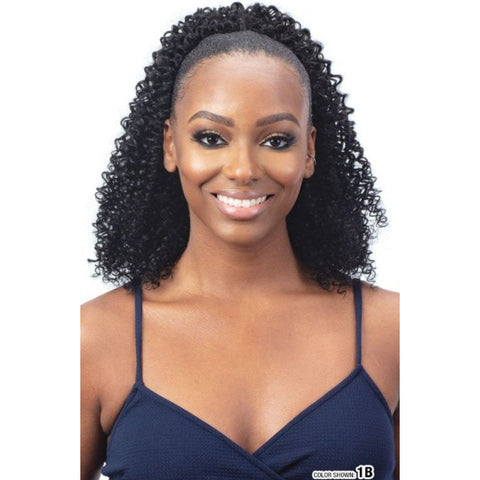 Shake-N-Go Organique Synthetic Drawstring Ponytail - Water Curl 14"