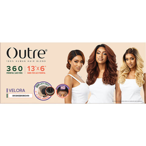 Outre 360 100% Human Hair Blend Lace Front Wig - Velora