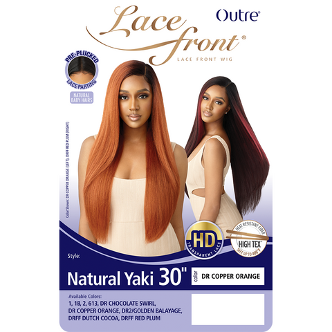 Outre Lace Front Synthetic Lace Wig - Natural Yaki 30"