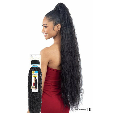 Shake-N-Go Organique MasterMix Pony Pro Wrap-Around Synthetic Ponytail – Mermaid Wave 36"