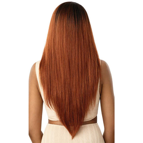 Outre Lace Front Synthetic Swiss HD Transparent Lace Wig - Elowin