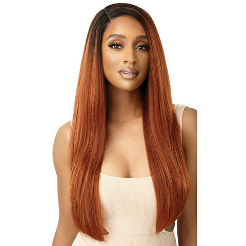 Outre Lace Front Synthetic Swiss HD Transparent Lace Wig - Elowin