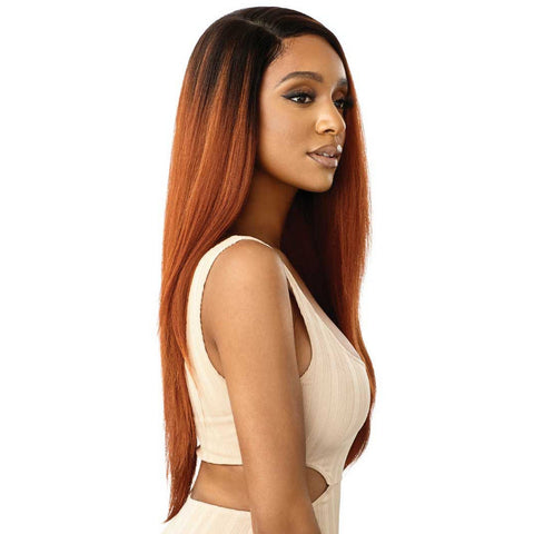 Outre Lace Front Synthetic Swiss HD Transparent Lace Wig - Elowin