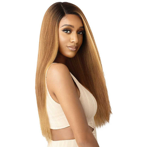 Outre Lace Front Synthetic Swiss HD Transparent Lace Wig - Elowin