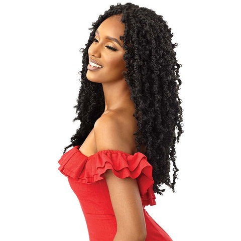 Outre X-Pression Twisted Up 4x4 Synthetic Lace Front Wig - Butterfly Bomb Twist 24"
