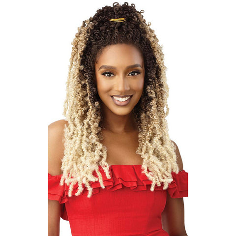 Outre X-Pression Twisted Up 4x4 Synthetic Lace Front Wig - Butterfly Bomb Twist 24"