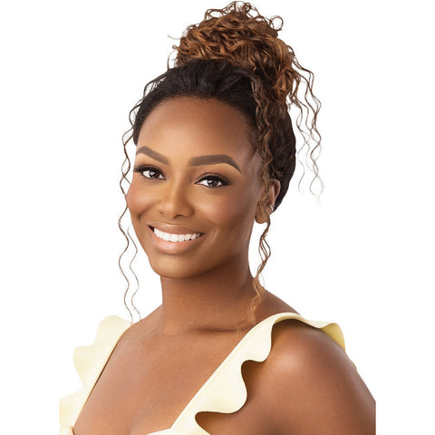 Outre Converti-Cap Synthetic Half Wig - Wet & Wavy Island Curls