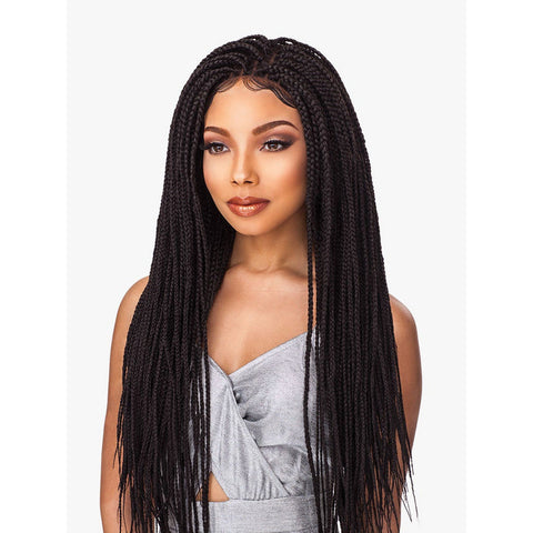 Sensationnel Cloud 9 4x4 Lace Parting Braided Synthetic Wig - Box Braid Small