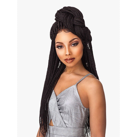 Sensationnel Cloud 9 4x4 Lace Parting Braided Synthetic Wig - Box Braid Small