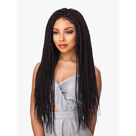 Sensationnel Cloud 9 4x4 Lace Parting Braided Synthetic Wig - Box Braid Small
