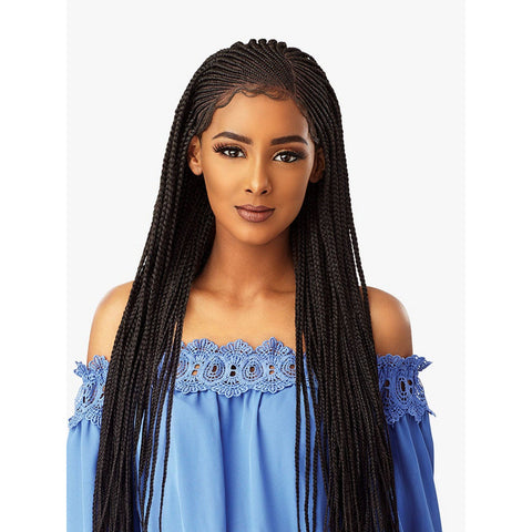 Sensationnel Cloud 9 13x5 Synthetic Lace Front Wig - Side Part Cornrow