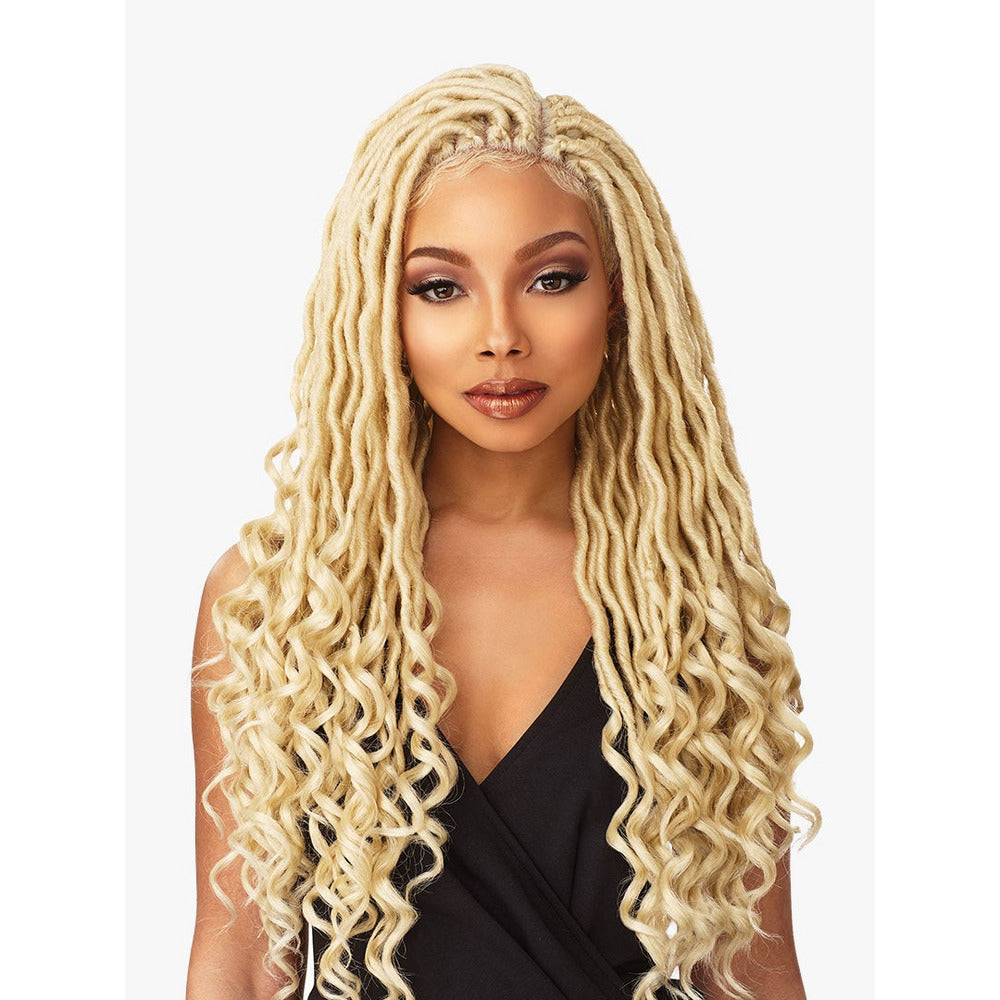 Sensationnel Cloud 9 4x4 Lace Parting Synthetic Braided Wig  - Goddess Locs