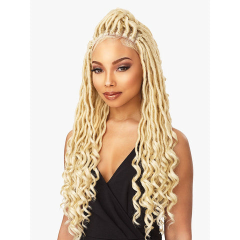 Sensationnel Cloud 9 4x4 Lace Parting Synthetic Braided Wig  - Goddess Locs