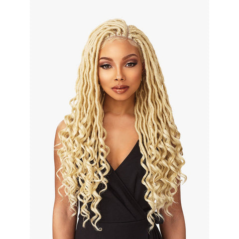 Sensationnel Cloud 9 4x4 Lace Parting Synthetic Braided Wig  - Goddess Locs