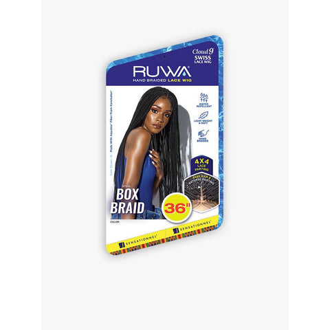 Sensationnel Cloud 9 RUWA 4x4 Synthetic Swiss Lace Wig - Box Braid 36"